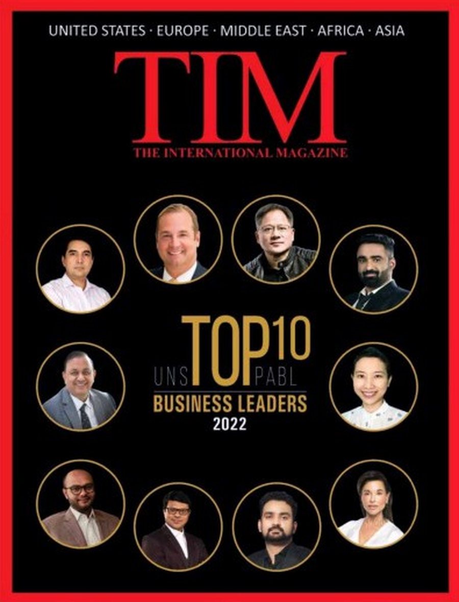 The International Magazine Top 10 Business Leaders 2022 cover